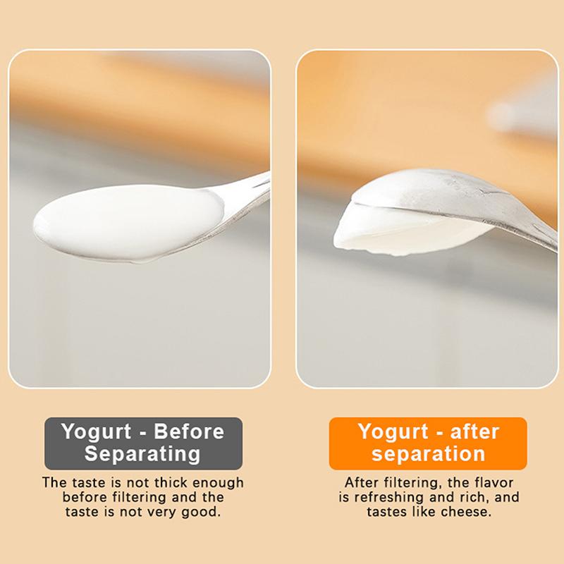 Yogurt Filter Homemade Greek Yogurt Maker With Lid Whey Separation Tool Stainless Steel Strainer Fine Mesh Whey Separation Tool