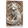 Plaid Wolf Metal Poster Tin Sign Wall Art Customizable Metal Signs for Home Decoration Home Decor Items Gaming Room Decoration