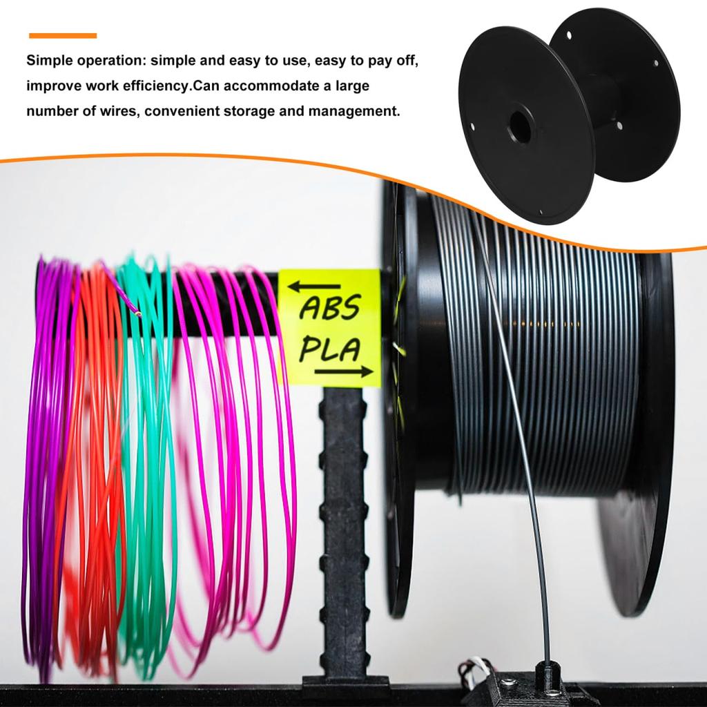 CLISPEED Plastic Empty for Cable Reel Extension Fishing Illumination Replacement Spool Spool, Bobbin, 20cm, Storage, Winding, Wire, Rope, Cord,