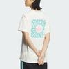 Adidas Originals SS24 V-Day Letter Print Sports Loose Short Sleeve Tee Unisex Tops Pink White JE3469