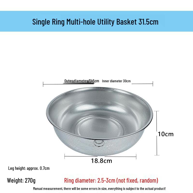 Stainless Steel Fine Mesh Multi-Purpose Colander and Strainer Basket
