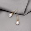 Women's Classic Teardrop Dangle Pearl Earrings - Retro Korean Style Jewelry