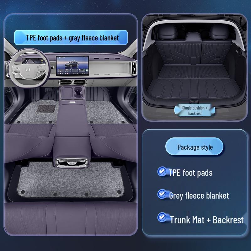 Leapmotor B01 TPE2026 Floor Mats: Custom Five-Seater Car Interior Carpet Accessories