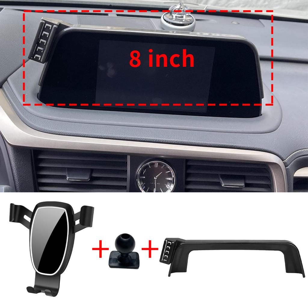 Support de téléphone personnalisé pour Lexus RX 2020 2021 2022 (12,3 pouces/8 pouces), Base d'écran de tableau de bord, sans perceuse pour