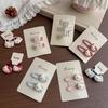 KT Cartoon Korean Style Cute Hair Clip & Tie Set for Kids
