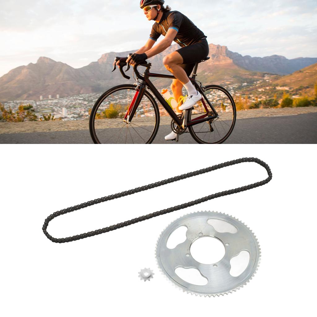 Sprocket Chain Set 8D 11T Gear Sprocket 25H 80T Chain Wheel Sprocket 25H 146 Link Drive Chain for DI
