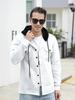 Men's Autumn Hooded Cardigan Jacket - New Arrival Casual Solid Color Sweatshirt