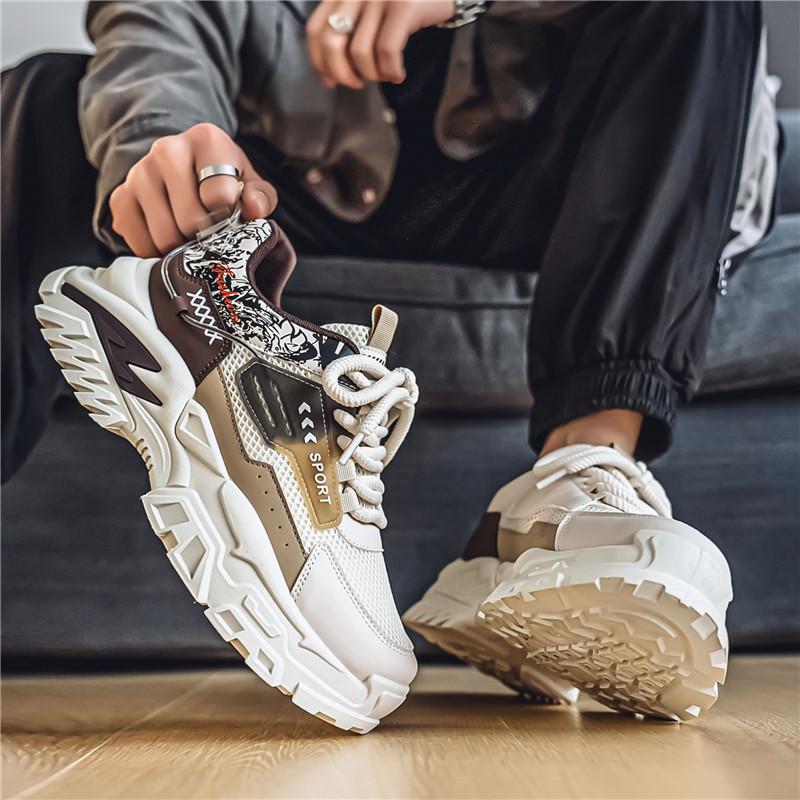 2026 Nuove Scarpe da Uomo Personalizzate Versatili alla Moda Sportive e per il Tempo Libero in Rete con Suola Spessa Comode alla Moda