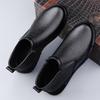 Fashion High Quality Genuine Leather Men Ankle Boots Luxury Brand Man Chelsea Boots Casual Male Slip on Shoe Soft Winter Warm Snow Botas