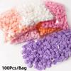 100Pcs Gift 3.5cm Artificial Flowers Handmade Flower Head Artificial Rose Flowers Foam Wreath Making Foam Rose Heads Home Decor