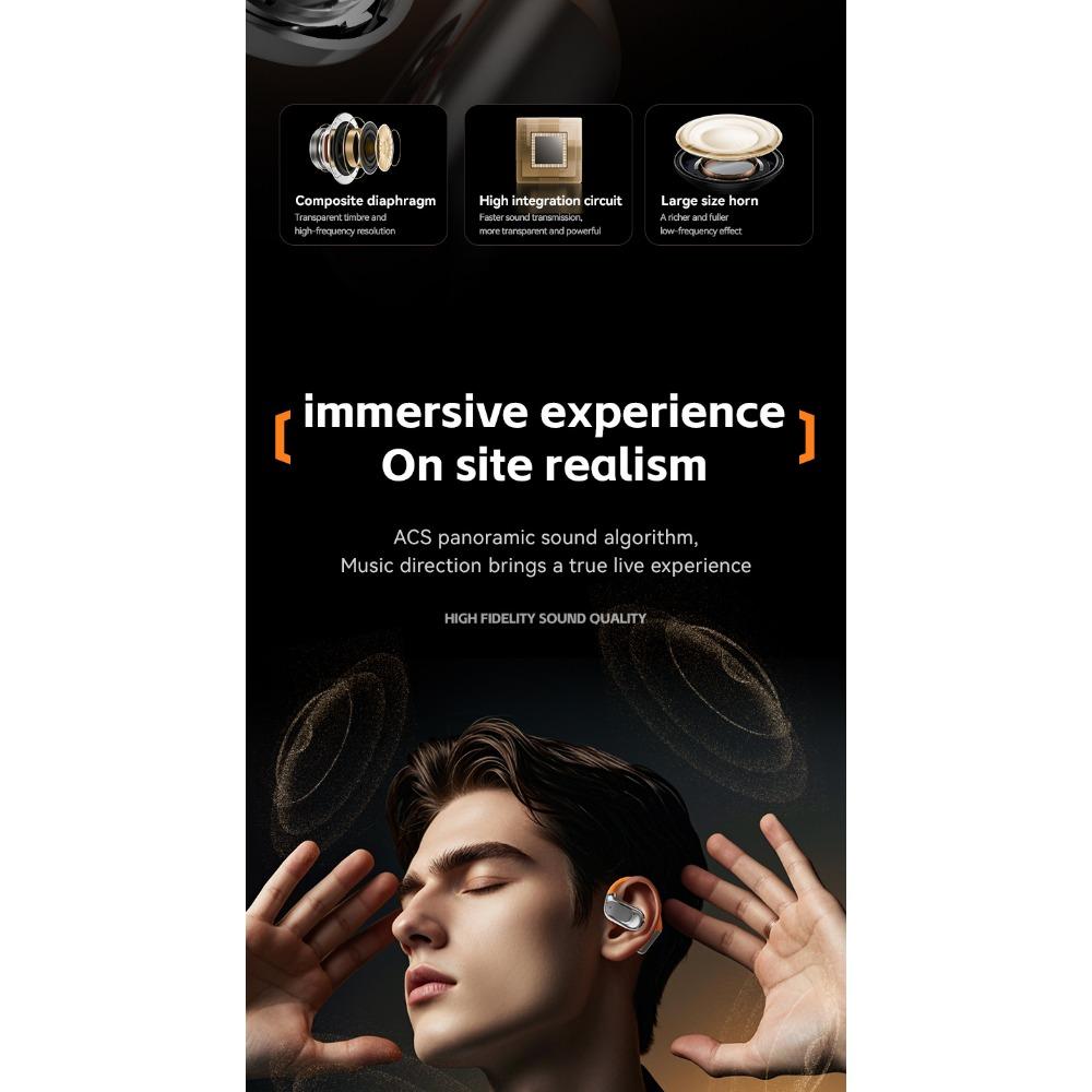 Wireless Bluetooth Headset Rotating Ball Ear Hanging Type High Sound Quality Low Delay Long Battery Life