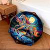 1 PC Automatic Folding Umbrella - Colorful Horse Pattern, Portable & Foldable Design with 8 Ribs, Christmas Birthday Gifts