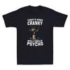 Schwarze Katze Heutige Stimmung Reizbar Mit Einem Hauch von Psycho Lustiges Vintage Herren T-Shirt