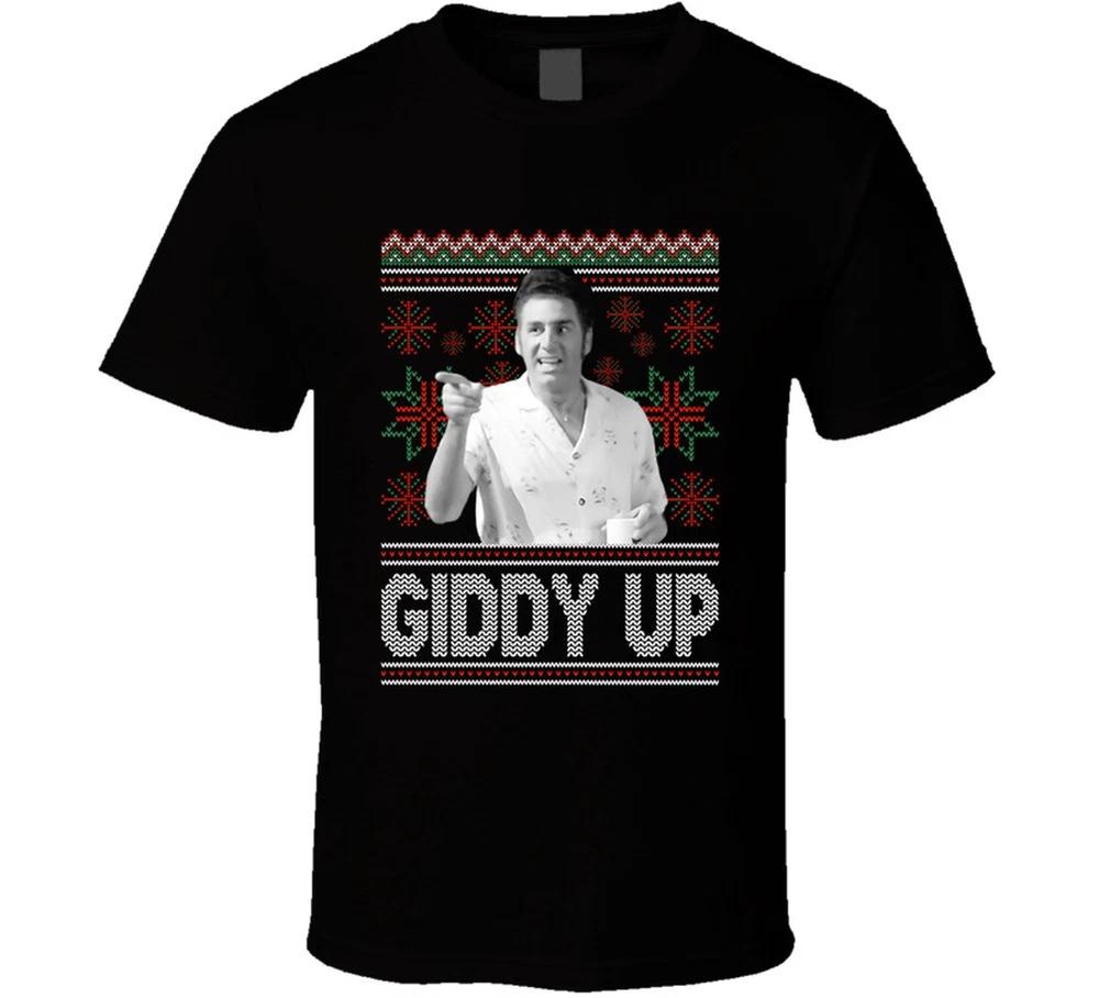 Cosmo Kramer Giddy Up Ugly Christmas T Shirt S