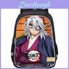 Demon Slayer Backpack With Oxford Fabric Large Capacity School Bag For Students And Teens