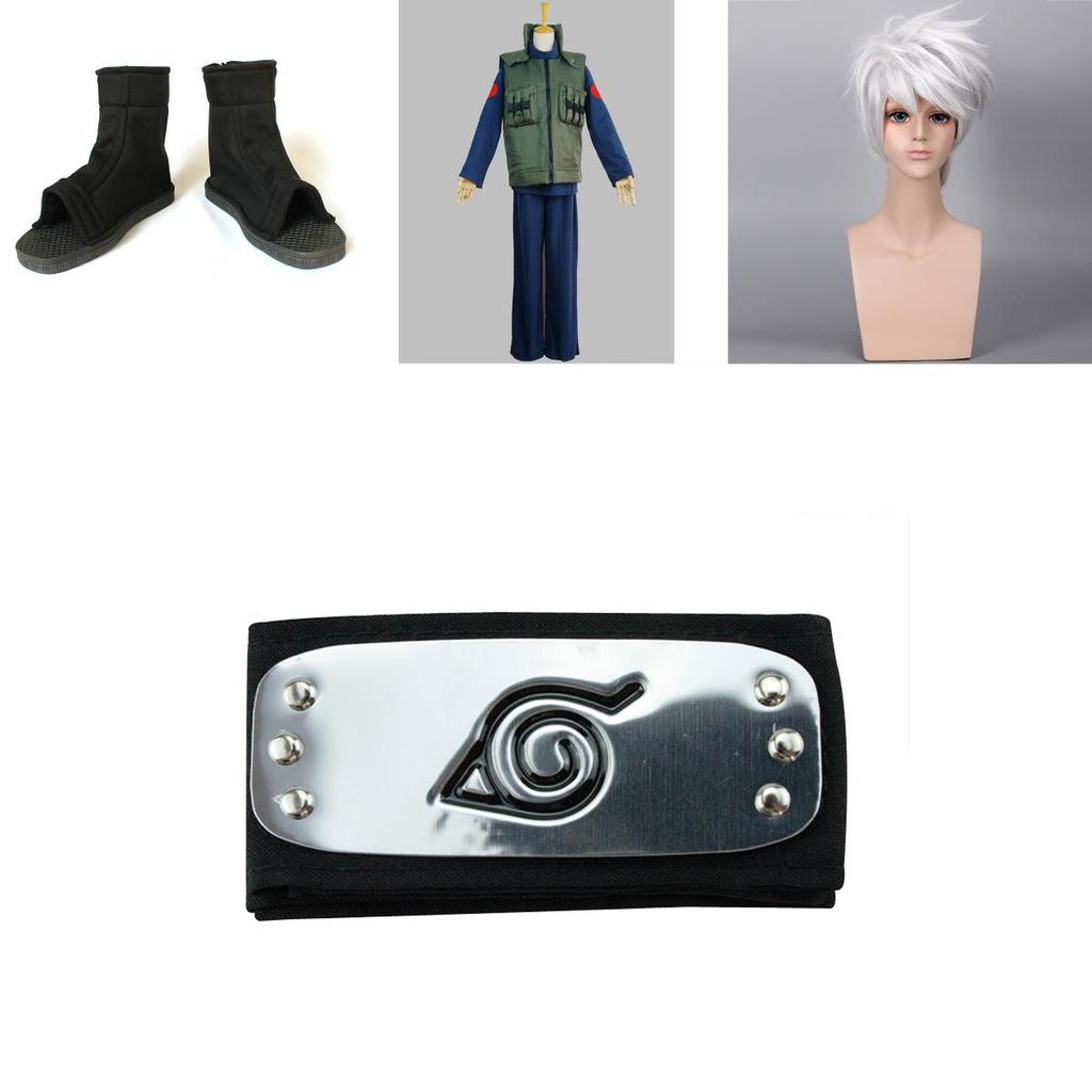 Premium Kalite Yeni Naruto Cosplay Kostümü Kakashi Hatake Tam Takım Cadılar Bayramı İçin