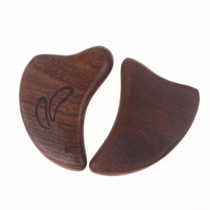 Golden Sandalwood Gua Sha Scraper Massage Tool Anti Cellulite Massager Guasha Massage Board Back Leg Arm Massage Therapy Tools
