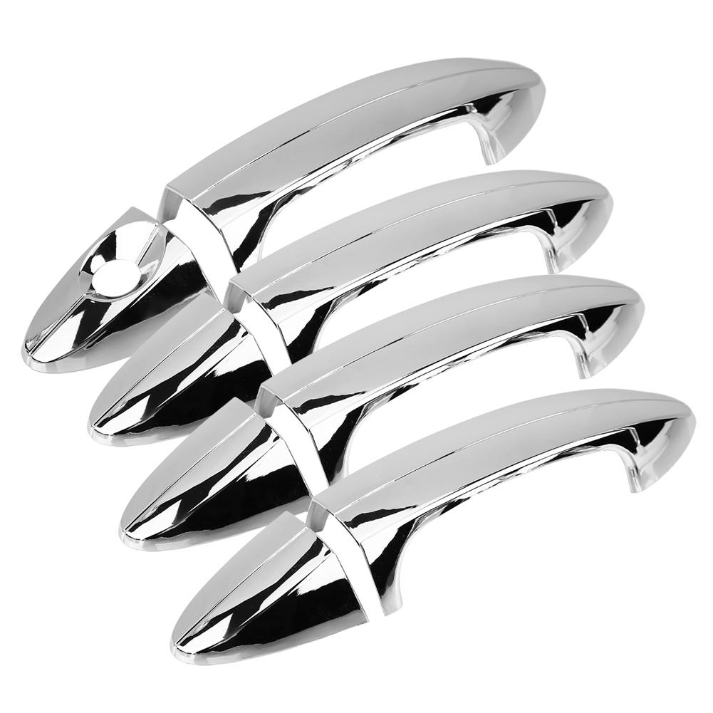 8 stk Bil Krom Elektroplettering Dørhåndtak Deksel Trim for Ford Fiesta 2009 2012