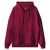 Unisex Thin Hooded Pullovers: Solid Color Sweatshirts, Sportswear, Group Apparel, Customizable with Logo for Spring and Autumn.