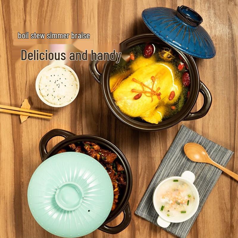CIDHU Ceramic Casserole Soup Pot