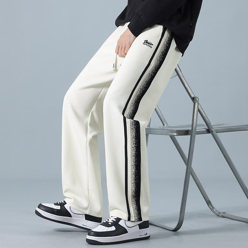 Pants Men's Spring and Autumn New Versatile Loose Sweatpants Straight Wide Leg Sweatpants Casual Sports Youth Pants