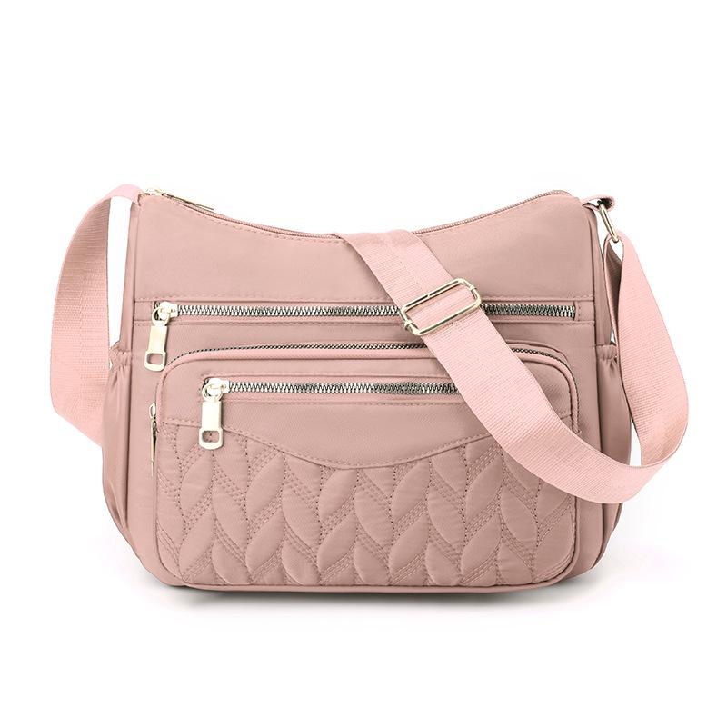 Sac bandoulière en nylon multi-poches - Sac à bandoulière tendance pour femme