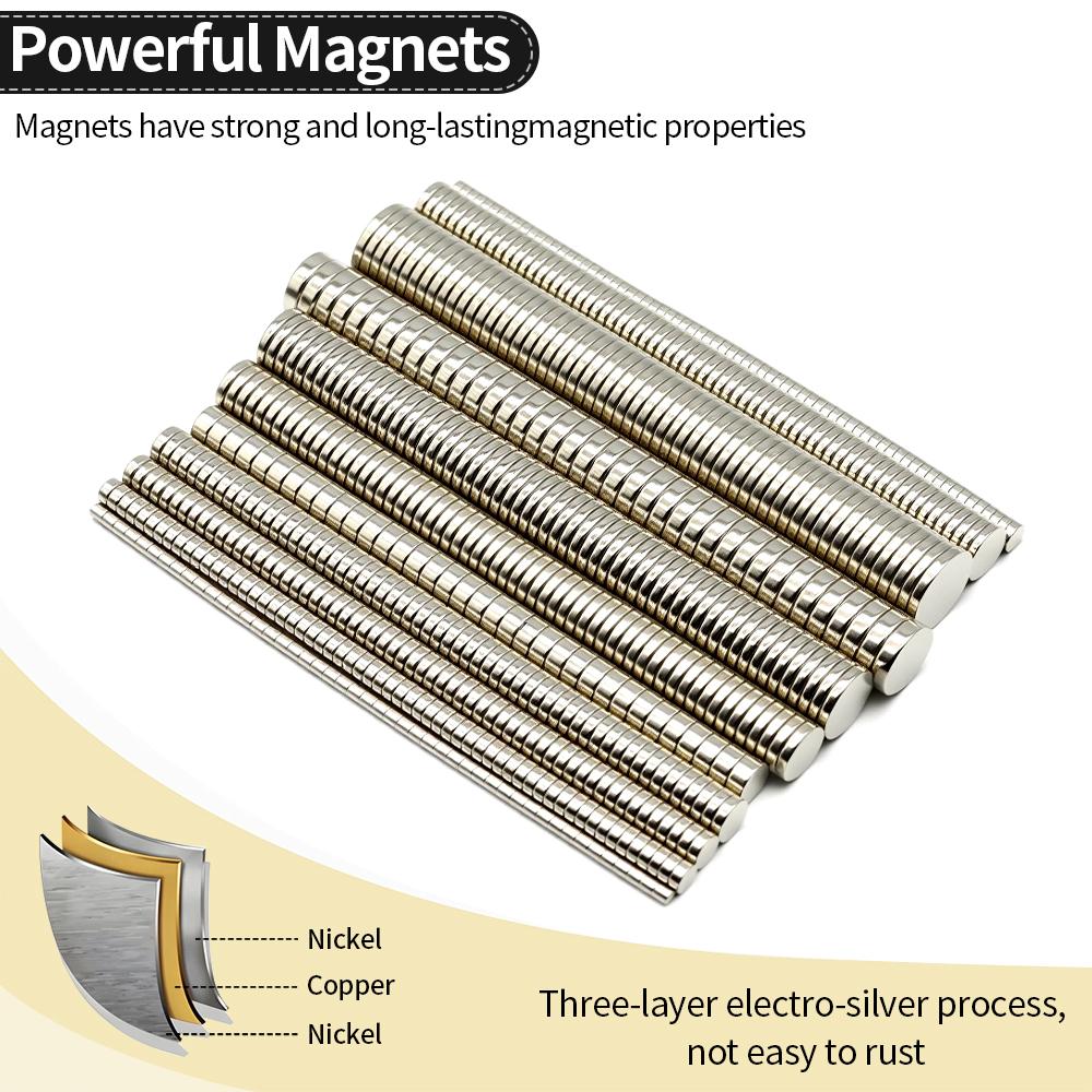 Super Strong Neodymium Magnet N35 NdfeB Permanent Magnetic imanes Round Powerful Magnets Refrigerator Magnet
