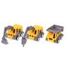 5Pcs/Set Educational Children'S Toy Building Blocks Engineering Vehicle Model Mini Cars Excavator Crane Dump Truck