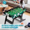 DEVESSPORT Foldable Table Football Maracaná for Children, Safety Telescopic Rods, Stable, Space-Saving