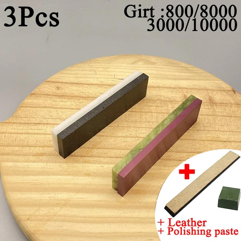10000 Körnung Natürlicher Grüner Achat Schärfstein Wetzstein Feinschleifen Polieren Rasiermesser Küchenmesser Schärfer Abziehwerkzeug