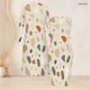 Women Plus Size Geometric Printed Two Piece Set Long Sleeve Open Front Cardigan Sleeveless Bodycon Dress
