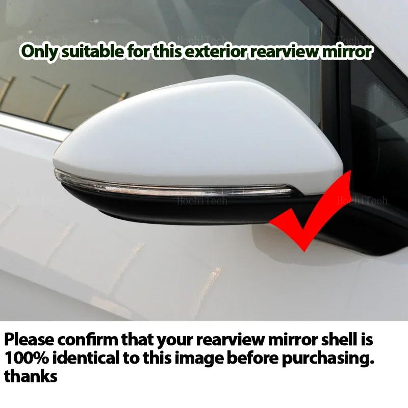 1 Pair Rear View Side Case Trim M Style Car Rearview Mirror Caps For Volkswagen VW Golf 7 MK7 MK7.5 GTI R GTE GTD 13-20