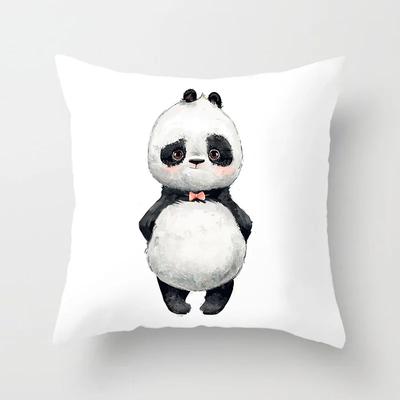 Neuer Cartoon Panda Tier Kissenbezug Mode Niedlich Wurfkissenbezug Heimdeko Sofa Auto Kopfstützenkissen Kissenbezug