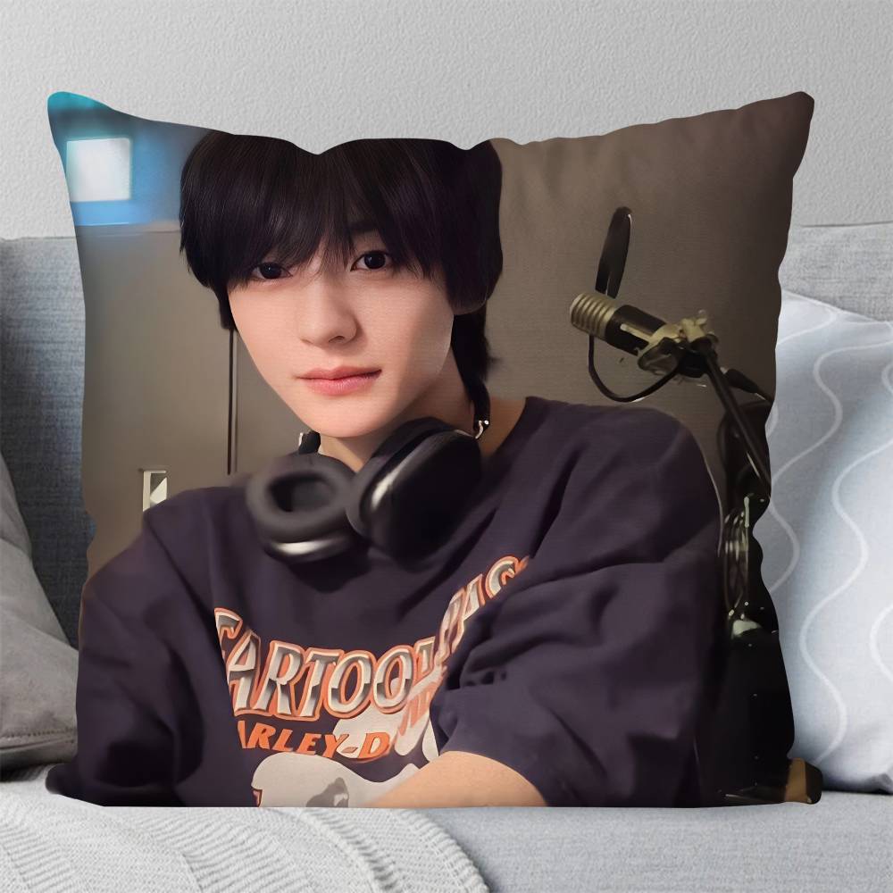 Anton Chanyoung Lee Kpop RIIZE Pillow Case Square Pillow Bedroom Sofa Leisure Comfort Cushion Car Living Room Home Decoration