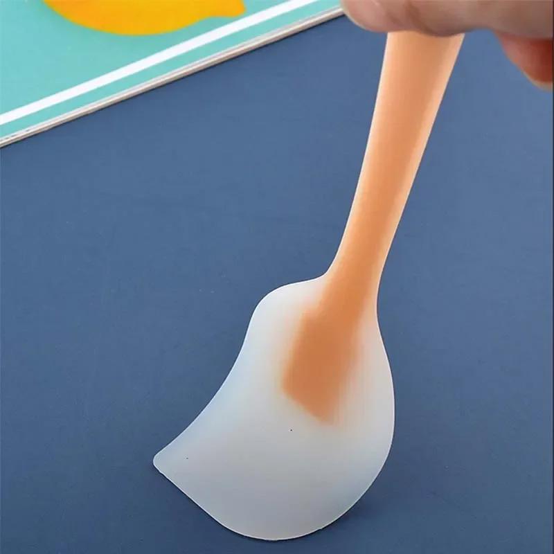 Silicone Spatula Baking Cream Butter Random Color Heat-Resistant Mixing Batter Scrapers Kitchen Utensils Cooking Bakware Tools