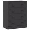 VidaXL Black Buffet 67x39x83 Cm Steel, Cabinet, Side Cabinet, Storage Cabinet, Cabinets, Cupboard, High Buffet, 841679