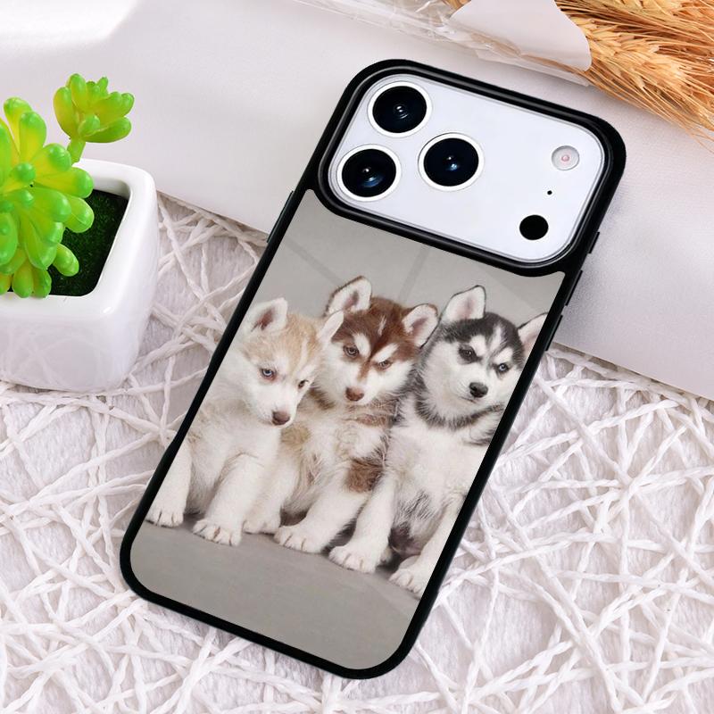 Siberian Husky Dog Shockproof Phone Case for iPhone 17 Air 16e 15 11 12 14 13 Pro Max Cover Coque
