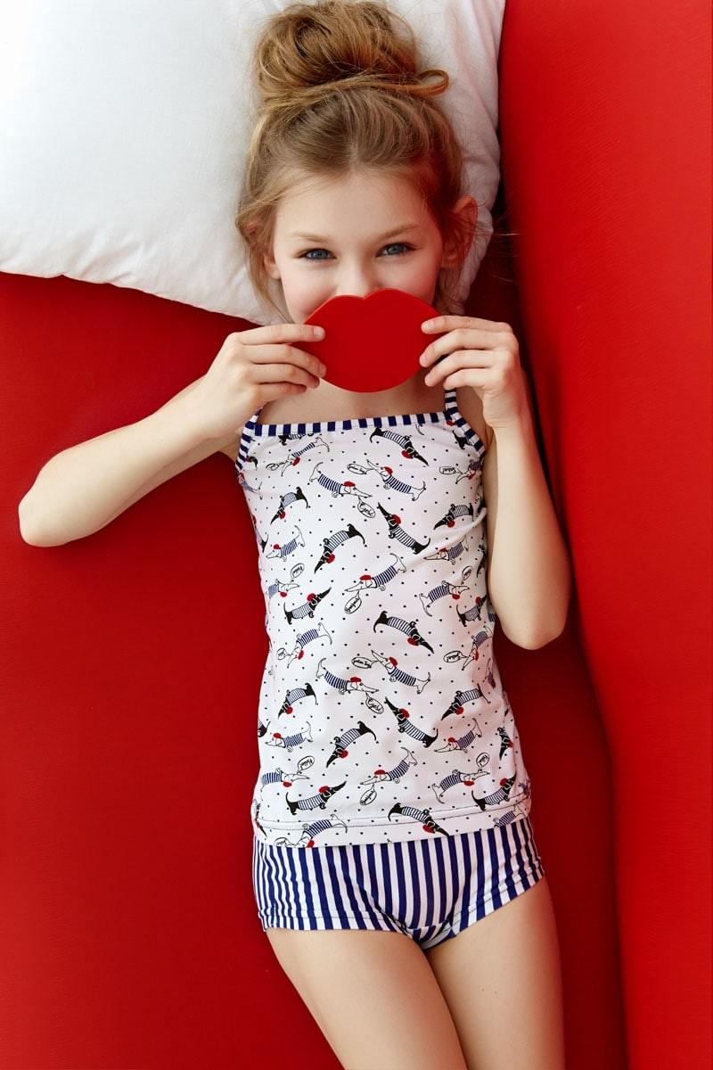 

комплект: майка та шорти Anabel Arto (78694) 122(cm) різнокольорові кольору