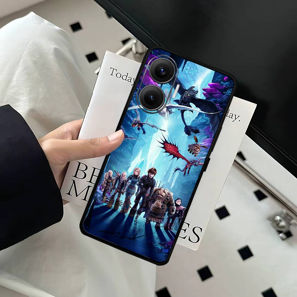 Movie How To T-Train Your D-Dragon Phone Case For Xiaomi Mi 5X 8 9 10 11 12 Lite Pro 10T PocoX3pro PocoM3 Note 10 Pro Lite
