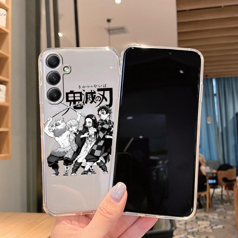 Anime Cartoon Wzór Miękki Przezroczysty Silikonowy Etui Do Samsung A55 M35 S24 Xiaomi Redmi Note 13 Poco C65 iPhone Aparat Wstrząsoodporny Ochronny Pokrowiec