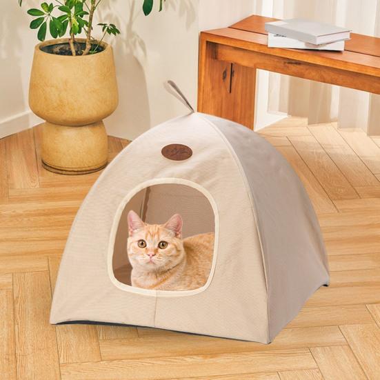 Cat Tent Indoor Outdoor Pet Tent House Portable Cat Cave Bed with Handle for Kittens Puppies Small Animals