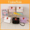 Adorable Mini Strawberry Print Pu Leather Crossbody Bag For Kids Stylish And Trendy