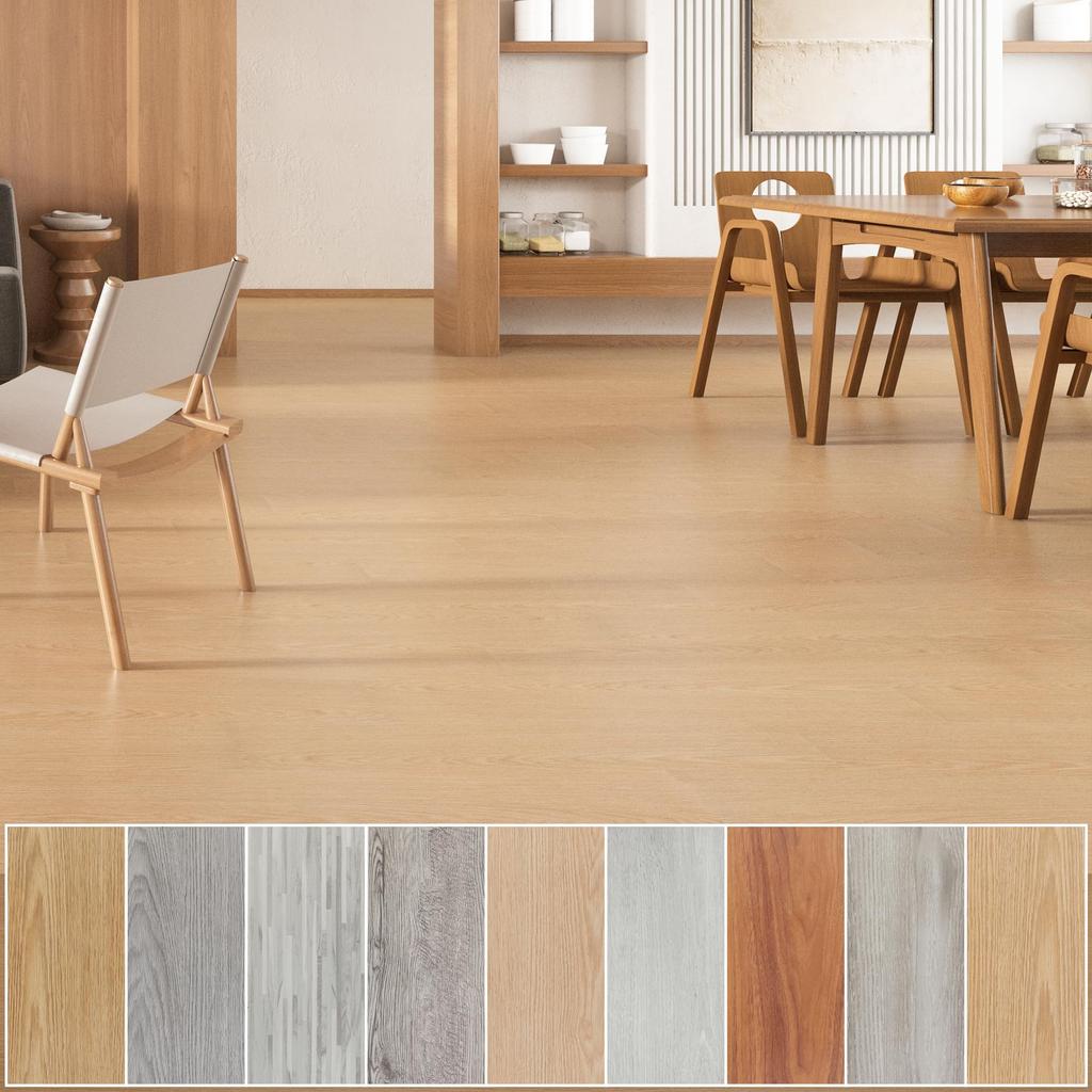 CELAVY Floor Simply Place Wood Grain No Adhesive Pack of Approximately 1 Tatami Mat Thick Flooring Easy Scratch Perfect for Rental and Shoes Beginner