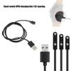 Universal 2Pin 4mm 7.62mm 4Pin Strong Magnetic Charge Cable USB Charging Line Cord Black White for Smart Watches
