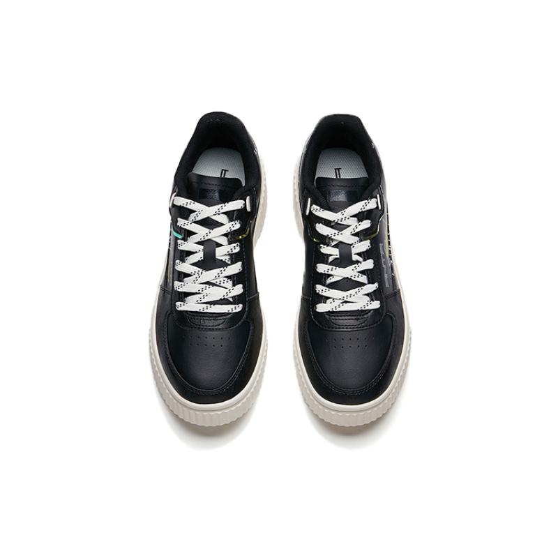 Anta Cushioning Anti-Slip And Wear-Resistant Low-Top Skateboard Shoes Women's Black Sneakers 122028064-2