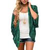 Summer Ladies New Chiffon Beach Skirt Blouse Vacation Style Leopard Print Cardigan Casual Sunscreen Clothing