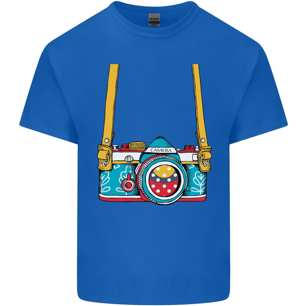 Photography Camera Around Neck Unisexs Light Cotton TShirt