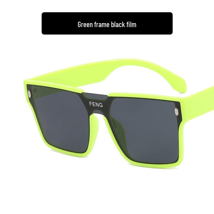 

Unisex Casual Sporty Large Frame Sunglasses – Star-Style, Trendy UV Protection As Shown