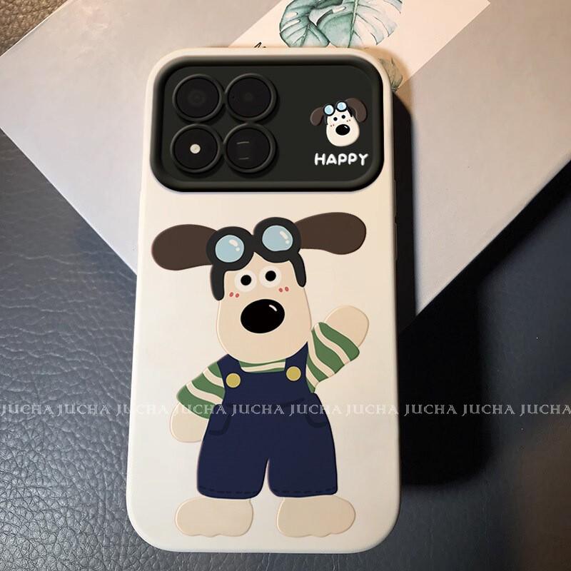 Silicone Phone Case 17 Series Full Coverage Protective Cover With Cartoon Dog Design Customizable Xiaomi 17 Max