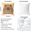 Hot Capybara Cushion Cover Soft Washable Pillow Case Multi-Scene For Couch Bed Travel Office Use